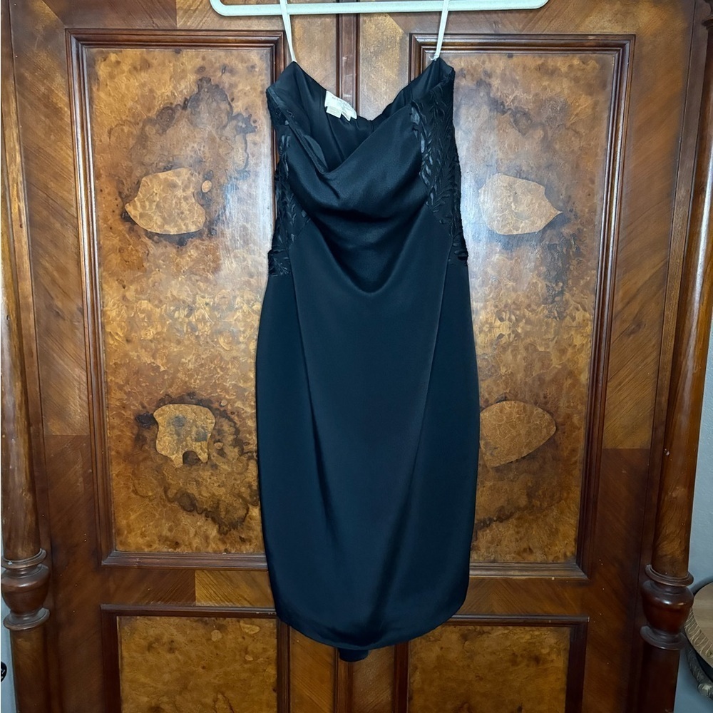 GUC Marchesa Notte- Black Silk Gown. Size 10